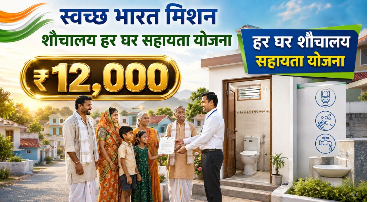 स्वच्छ भारत मिशन शौचालय हर घर सहायता योजना